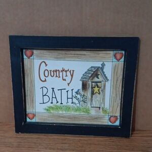 Rustic Country Bath Wall Art